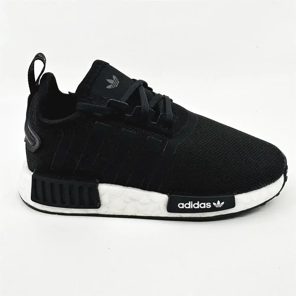 Adidas NMD R1 EL I Core Black White Toddler Athletic Sneaker H02345